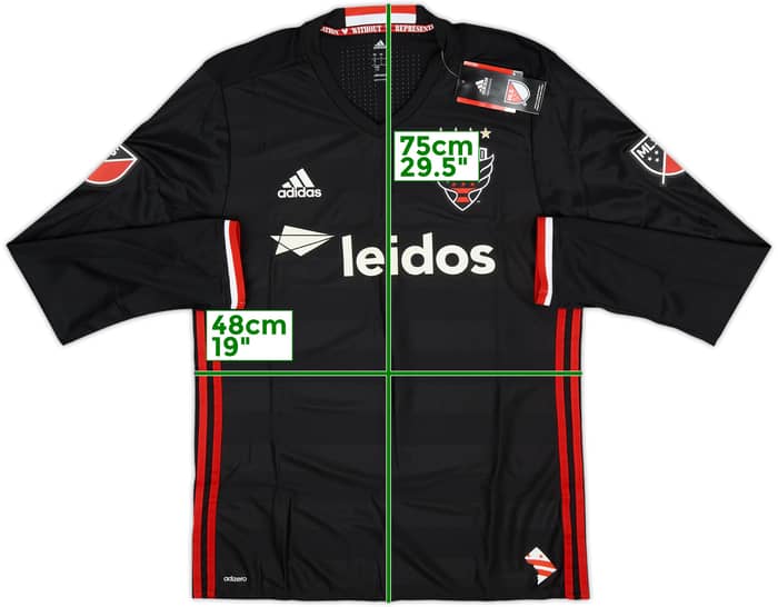 2016 DC United Authentic Home L/S Shirt (L)