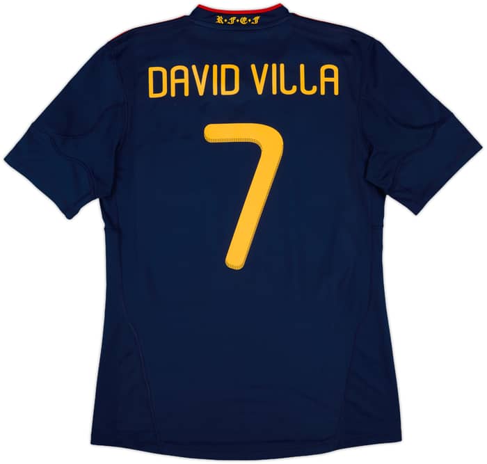 2010-11 Spain Away Shirt David Villa #7 - 8/10 - (M)