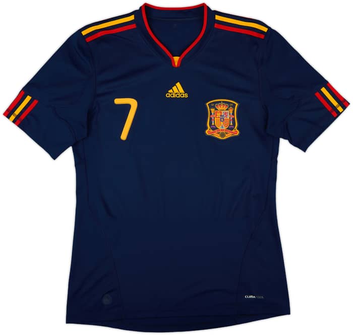 2010-11 Spain Away Shirt David Villa #7 - 8/10 - (M)