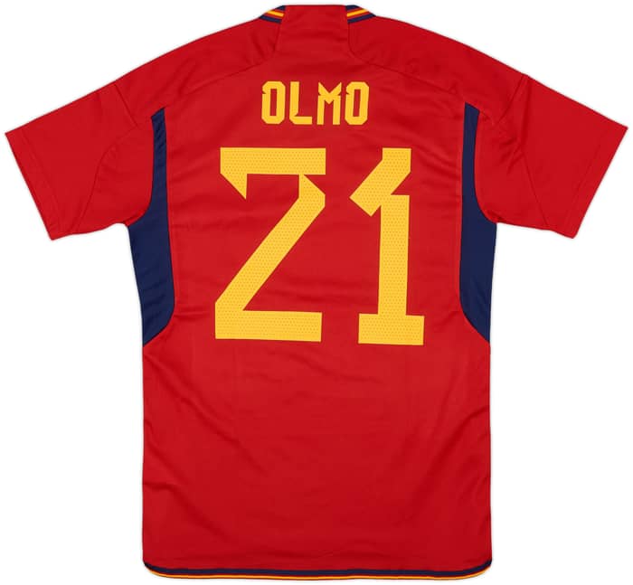 2022-23 Spain Home Shirt Olmo #21 - 8/10 - (S)