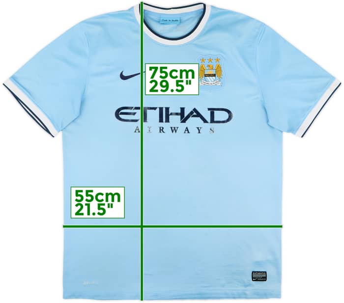 2013-14 Manchester City Home Shirt - 5/10 - (L)