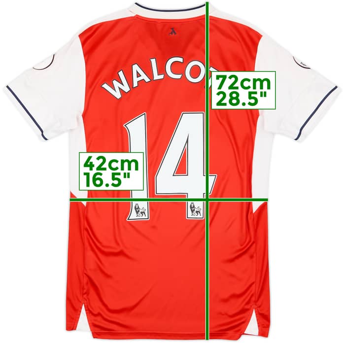 2016-17 Arsenal Home Shirt Walcott #14 - 8/10 - (XS)