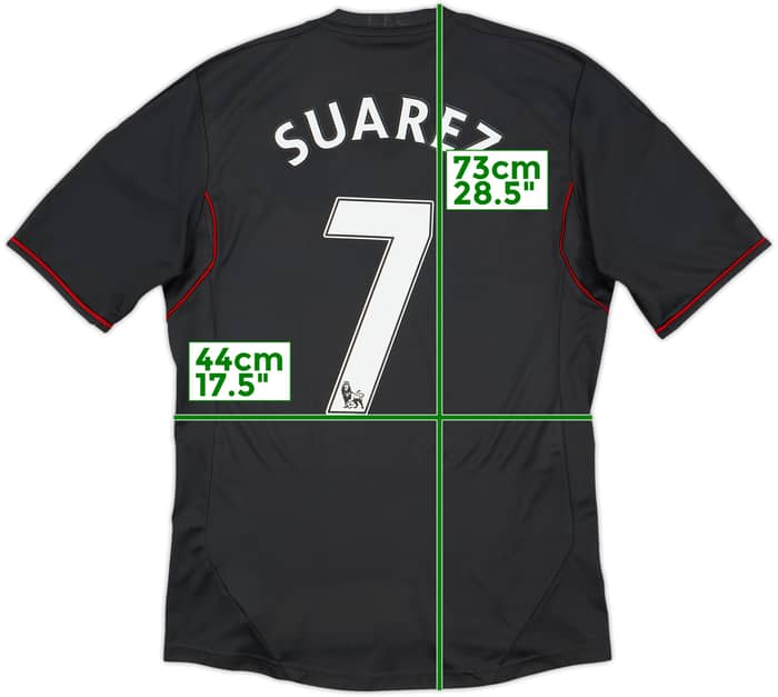 2011-12 Liverpool Away Shirt Suarez #7 - 5/10 - (S)