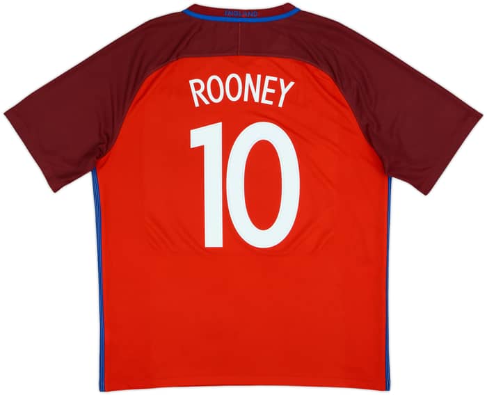 2016-17 England Away Shirt Rooney #10 - 6/10 - (XL)