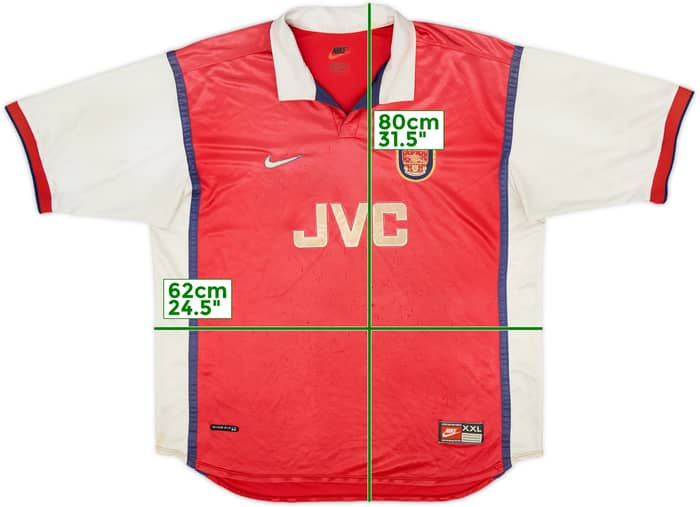 1998-99 Arsenal Home Shirt - 4/10 - (3XL)
