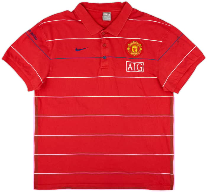 2008-09 Manchester United Nike Polo Shirt - 6/10 - (XXL)