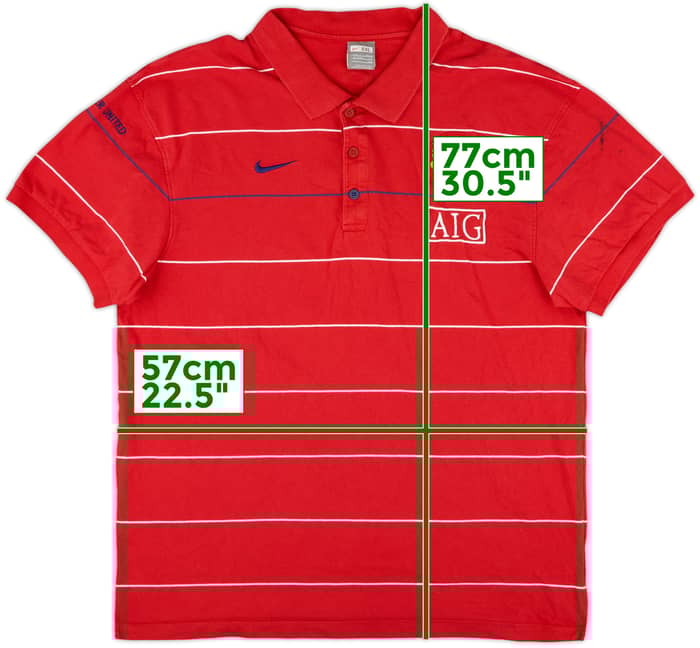 2008-09 Manchester United Nike Polo Shirt - 6/10 - (XXL)