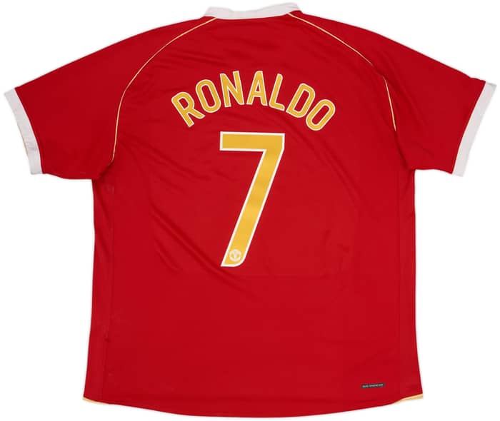 2006-07 Manchester United Home Shirt Ronaldo #7 - 7/10 - (XL)