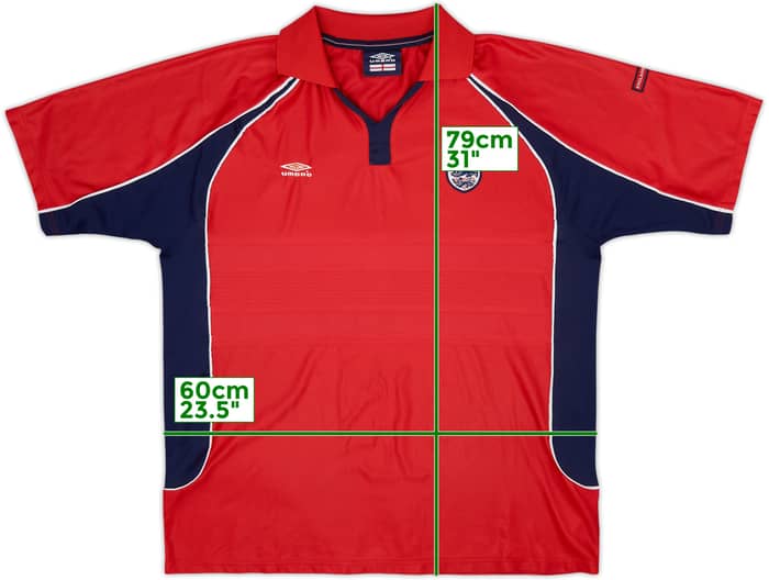 2002-03 England Umbro Training Shirt - 6/10 - (XXL)