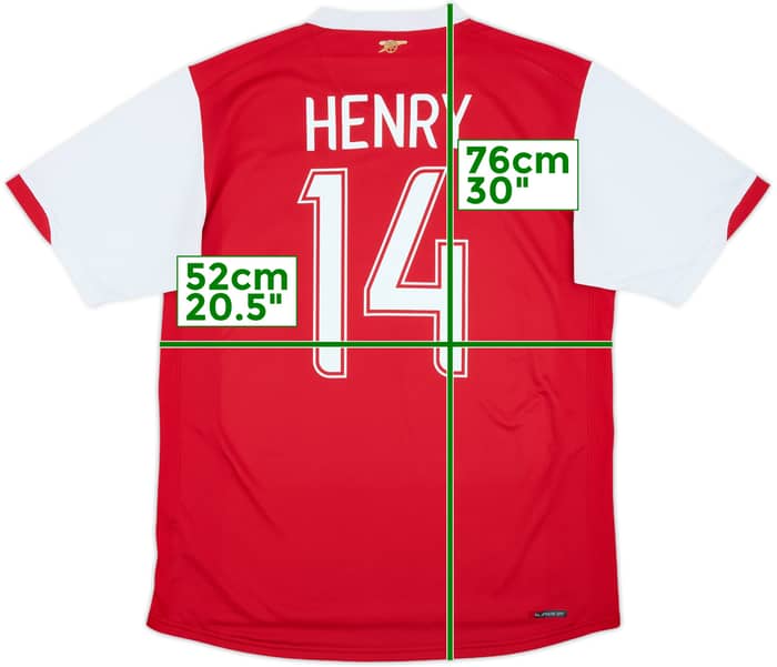 2006-08 Arsenal Home Shirt Henry #14 - 6/10 - (M)