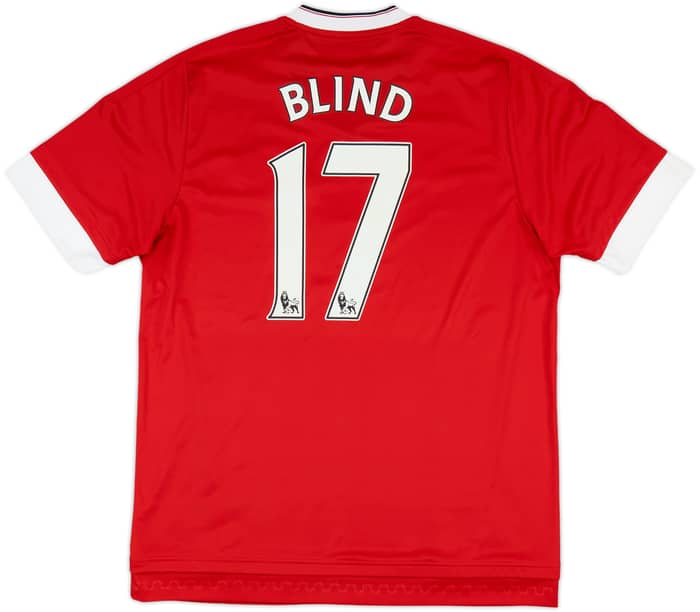 2015-16 Manchester United Home Shirt Blind #17 - 8/10 - (L)
