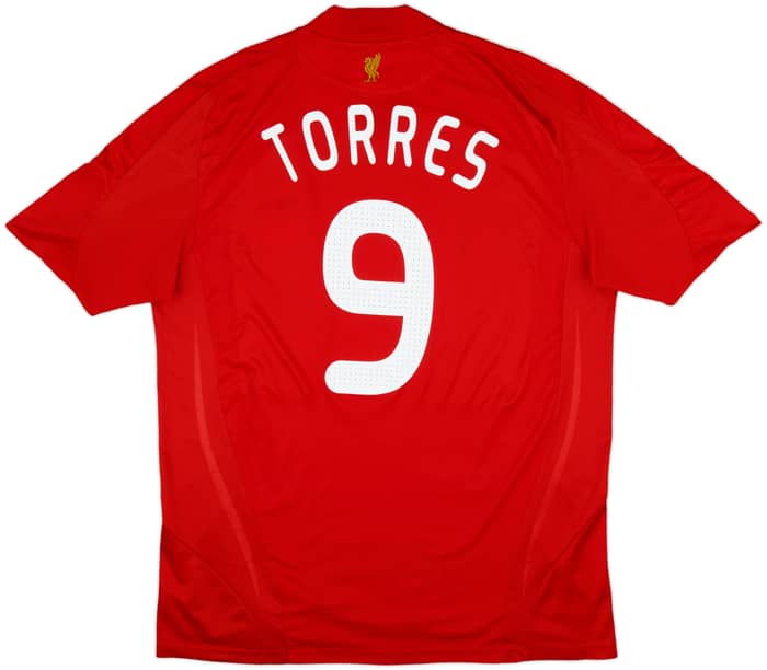2008-10 Liverpool Home Shirt Torres #9 - 6/10 - (XL)