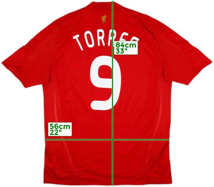 2008-10 Liverpool Home Shirt Torres #9 - 6/10 - (XL)