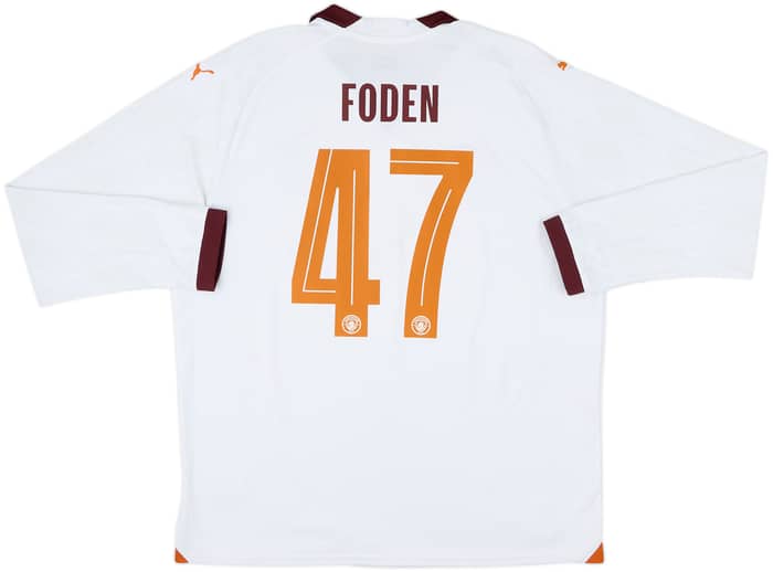 2023-24 Manchester City Away L/S Shirt Foden #47 - 6/10 - (XL)