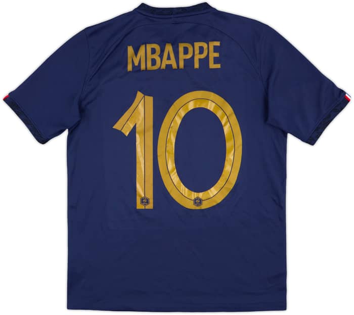 2022-23 France Home Shirt Mbappe #10 - 6/10 - (XL.Boys)