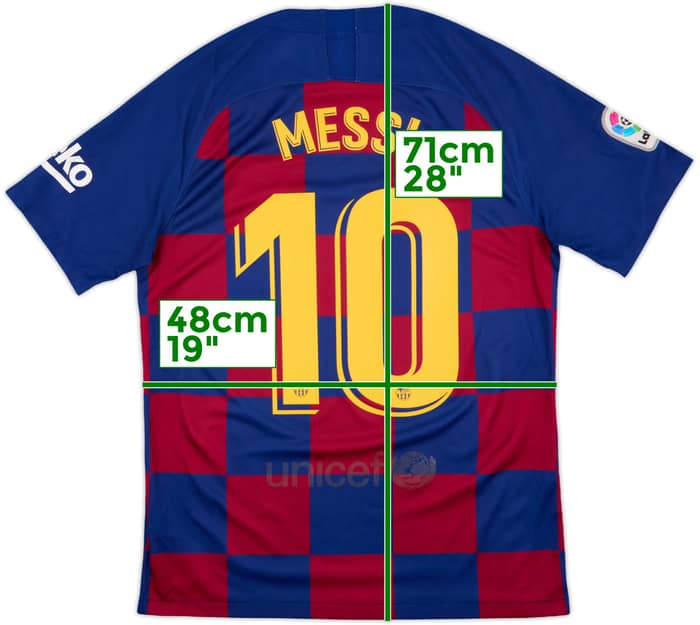 2019-20 Barcelona Home Shirt Messi #10 - 5/10 - (M)