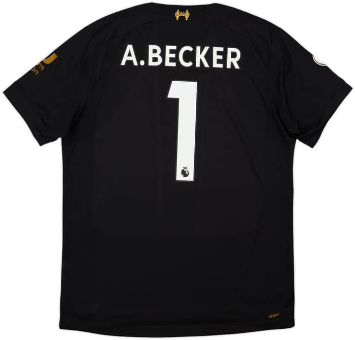 2019-20 Liverpool GK S/S Shirt A.Becker #1 - 6/10 - (L)