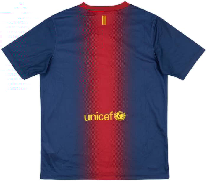 2012-13 Barcelona Basic Home Shirt - 10/10 - (XL.Boys)