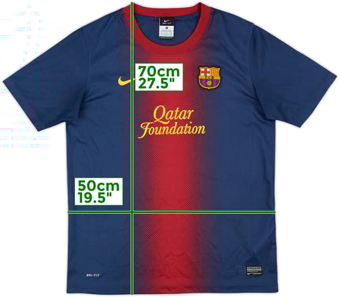 2012-13 Barcelona Basic Home Shirt - 10/10 - (XL.Boys)
