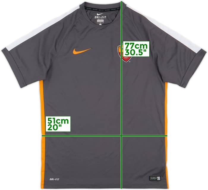 2015-16 Roma Nike Training Shirt - 9/10 - (L)