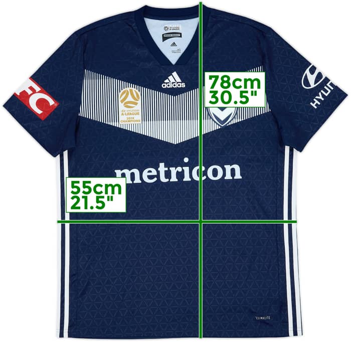 2019-20 Melbourne Victory Home Shirt - 9/10 - (L)