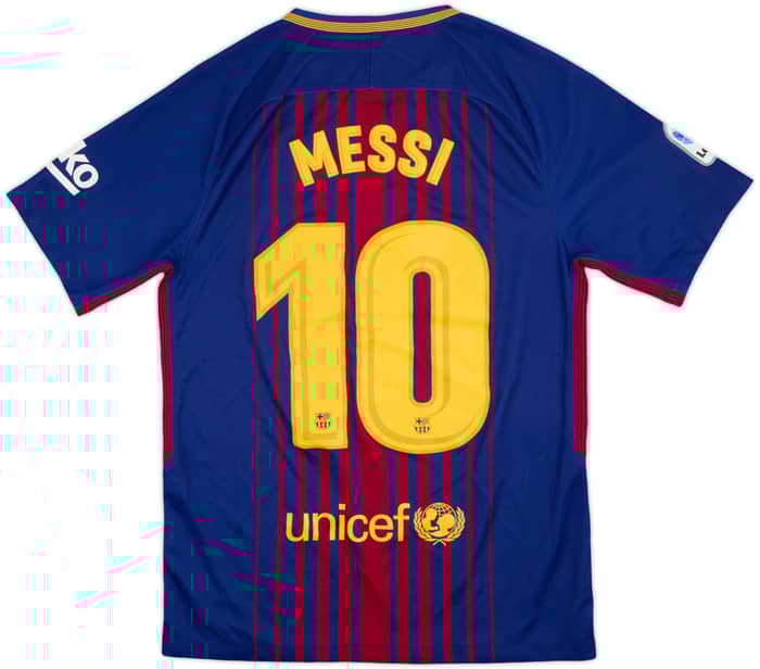 2017-18 Barcelona Home Shirt Messi #10 - 7/10 - (S)