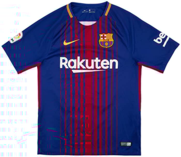 2017-18 Barcelona Home Shirt Messi #10 - 7/10 - (S)