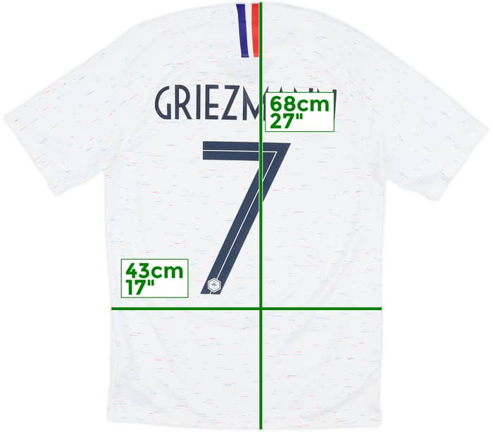 2018 France Away Shirt Griezmann #7 - 6/10 - (S)