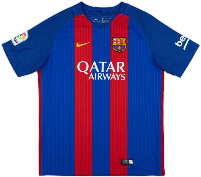 2016-17 Barcelona Home Shirt - 8/10 - (XL.Boys)