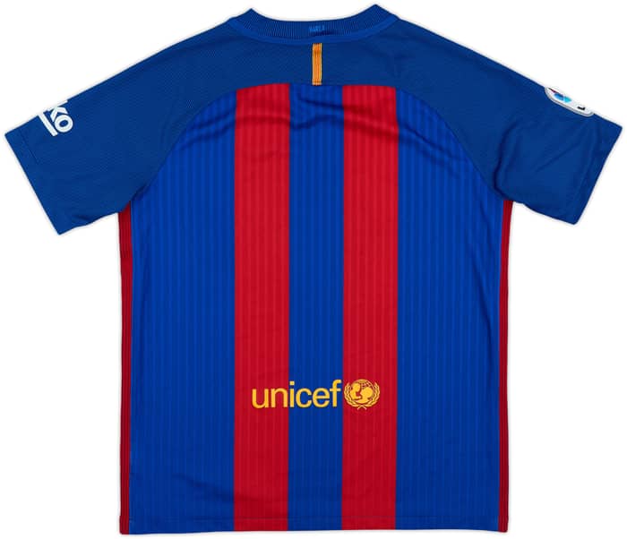 2016-17 Barcelona Home Shirt - 8/10 - (XL.Boys)