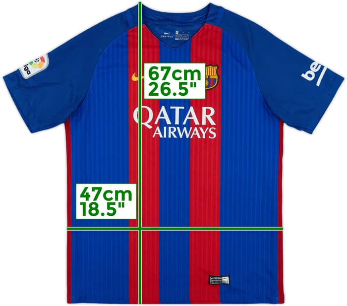 2016-17 Barcelona Home Shirt - 8/10 - (XL.Boys)