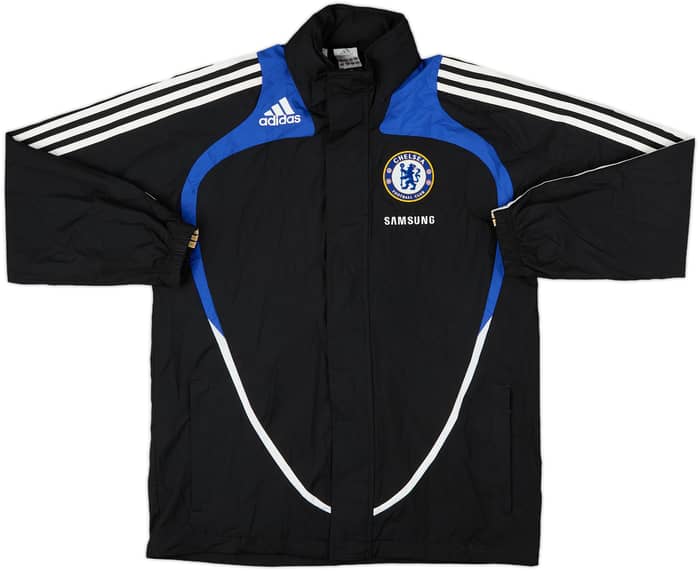 2008-09 Chelsea adidas Hooded Rain Jacket - 8/10 - (L.Boys)
