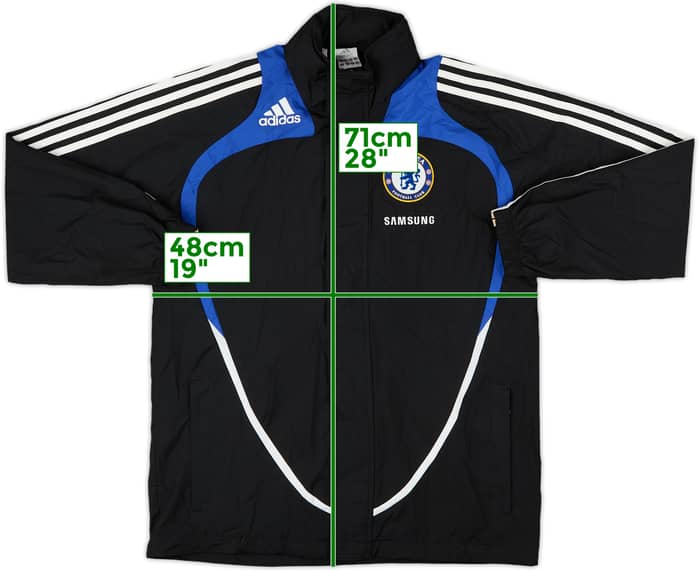 2008-09 Chelsea adidas Hooded Rain Jacket - 8/10 - (L.Boys)
