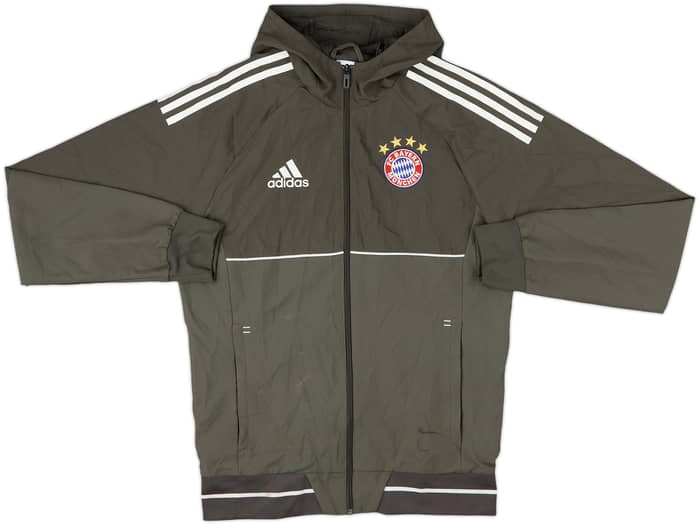2017-18 Bayern Munich adidas CL Hooded Rain Jacket - 7/10 - (S)
