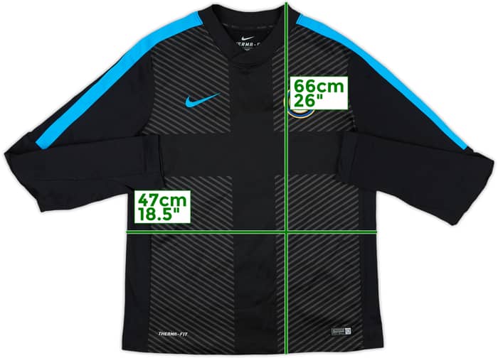 2014-15 Inter Milan Nike Sweat Top - 8/10 - (L)
