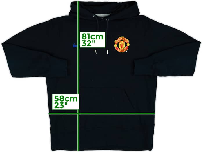 2012-13 Manchester United Nike Hooded Sweat Top - 9/10 - (XL)