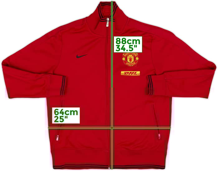 2012-13 Manchester United Nike Track Jacket - 7/10 - (XL)