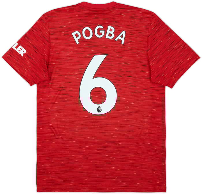 2020-21 Manchester United Home Shirt Pogba #6 - 9/10 - (M)