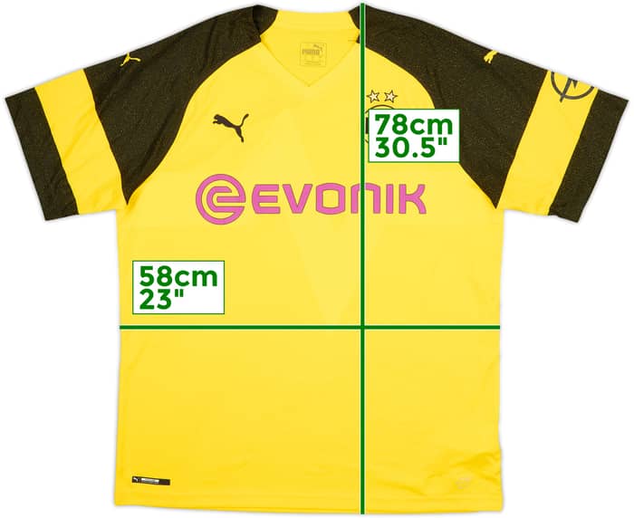 2018-19 Borussia Dortmund Home Shirt - 8/10 - (XL)
