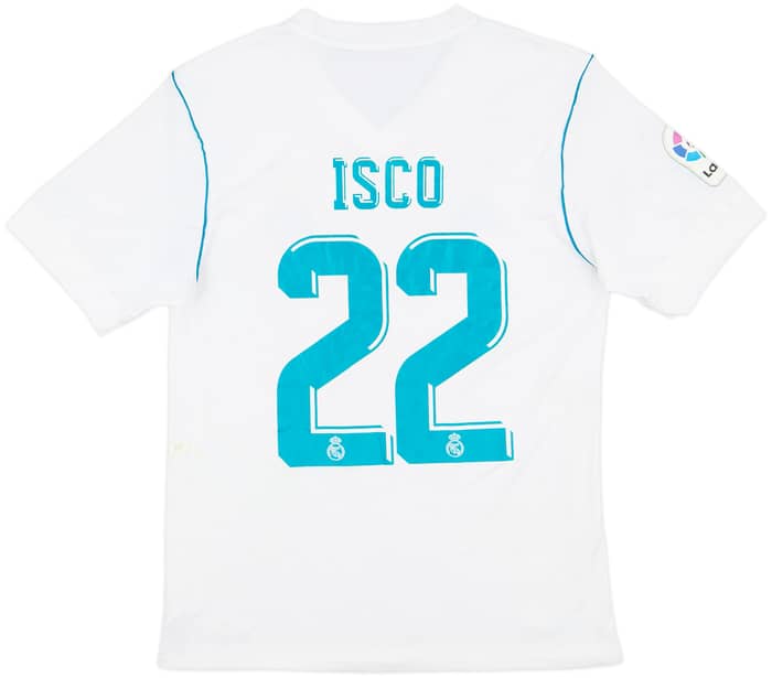 2017-18 Real Madrid Home Shirt Isco #22 - 9/10 - (S)