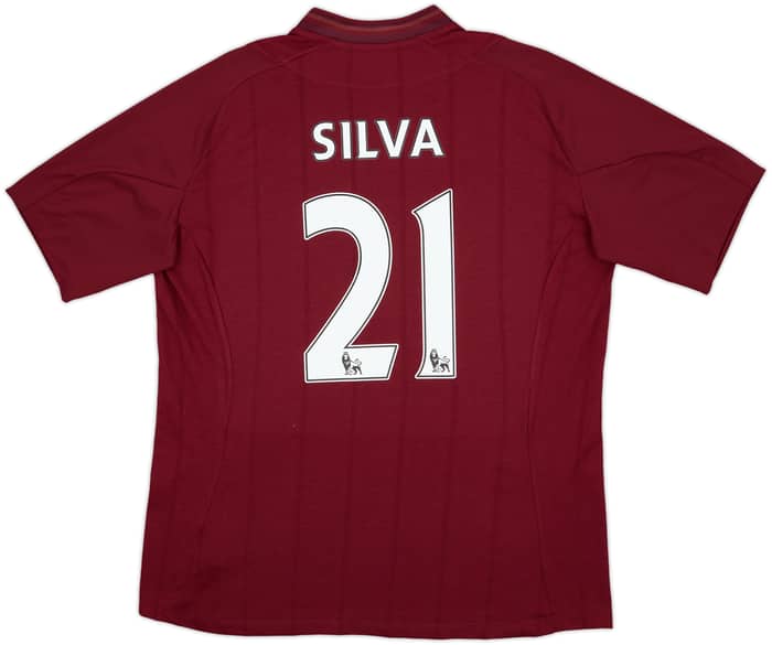 2012-13 Manchester City Away Shirt Silva #21 - 9/10 - (L)
