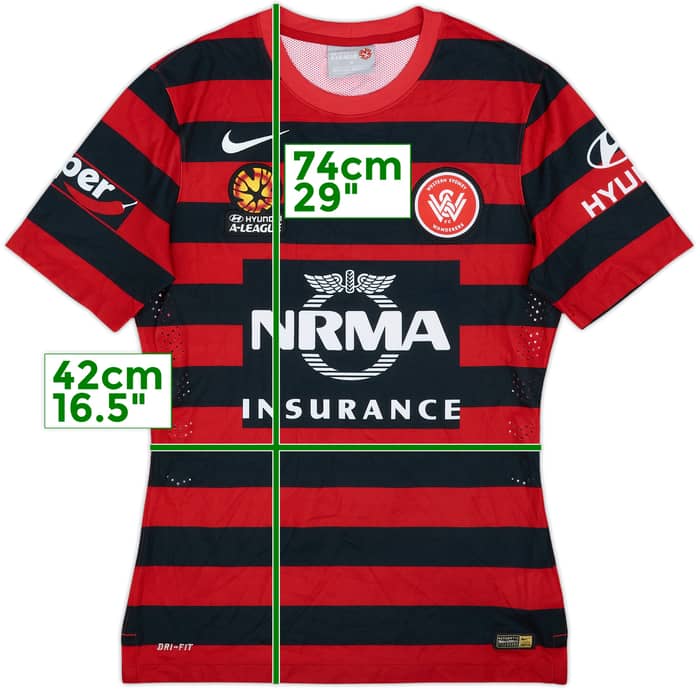 2014-15 Western Sydney Wanderers Authentic Home Shirt - 8/10 - (M)