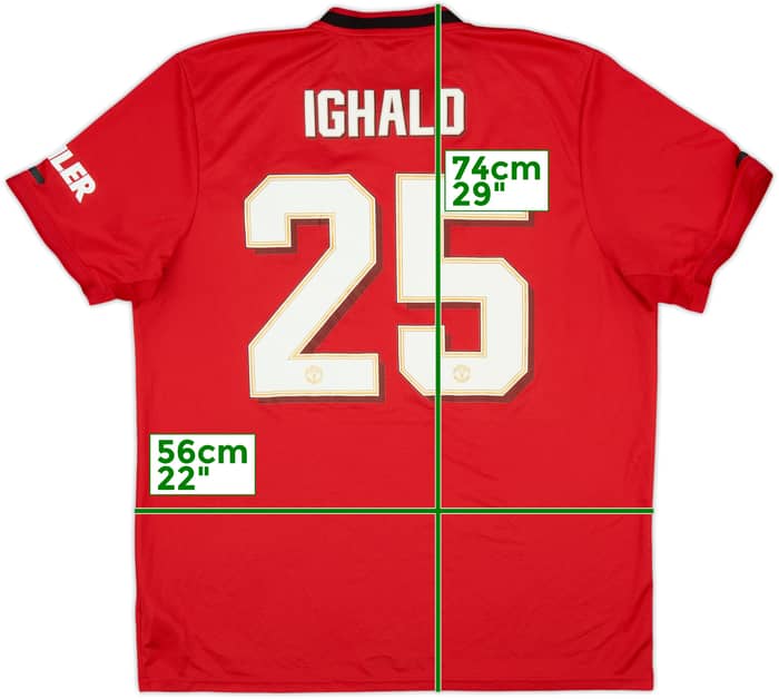 2019-20 Manchester United Home Shirt Ighalo #25 - 9/10 - (XL)