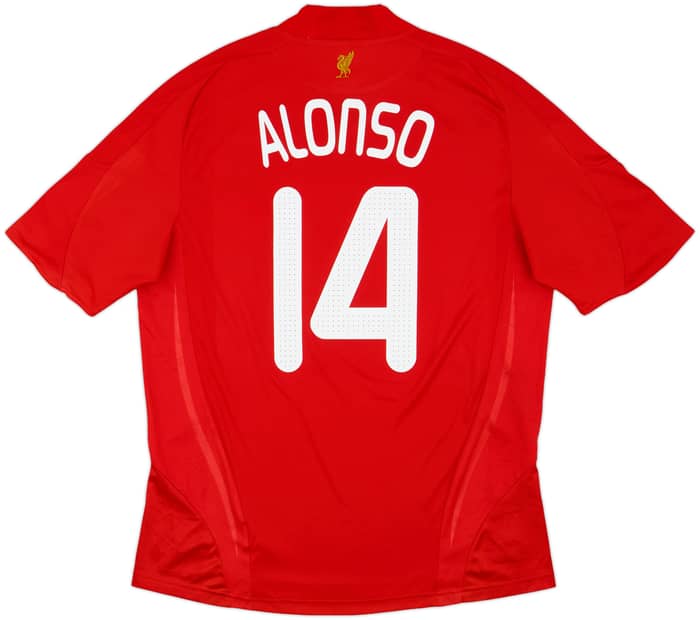 2008-10 Liverpool Home Shirt Alonso #14 - 6/10 - (L)