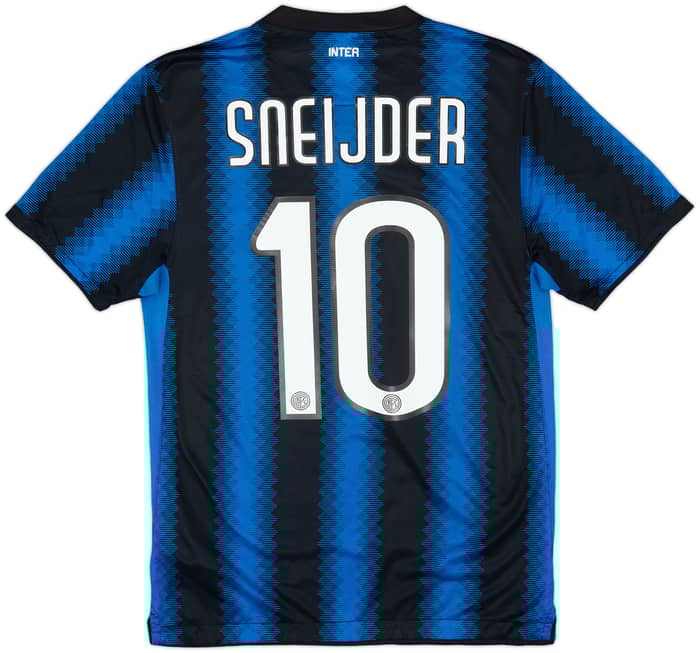 2010-11 Inter Milan Home Shirt Sneijder #10 - 8/10 - (S)