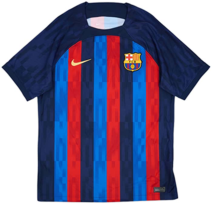 2022-23 Barcelona Home Shirt Lewandowski #9 - 9/10 - (M)