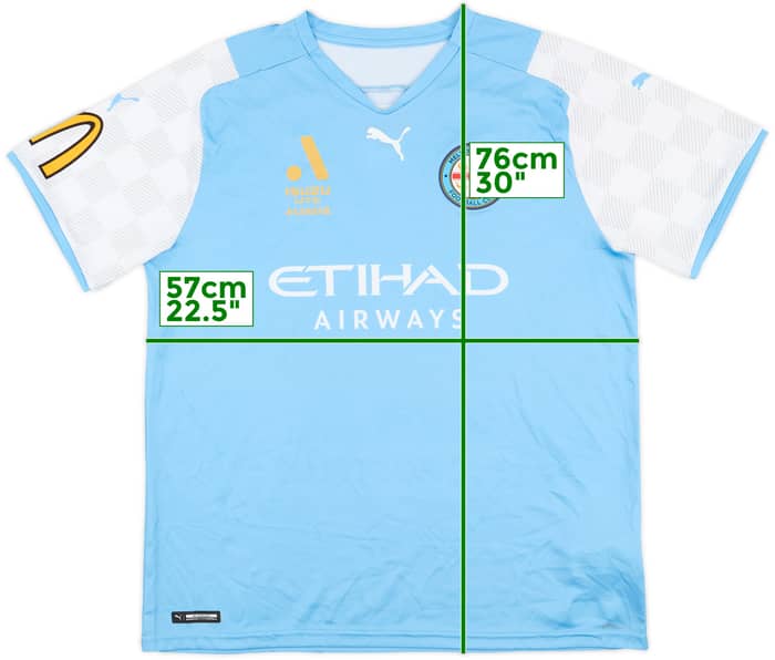 2021-22 Melbourne City Home Shirt - 10/10 - (L)
