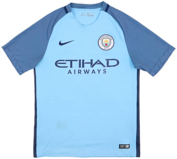 2016-17 Manchester City Home Shirt Stones #24 - 5/10 - (S)