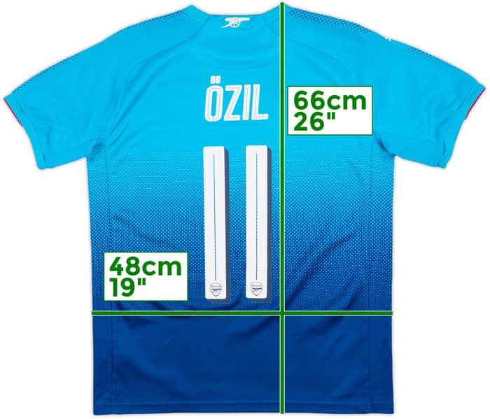 2017-18 Arsenal Away Shirt Ozil #11 - 8/10 - (XL.Boys)