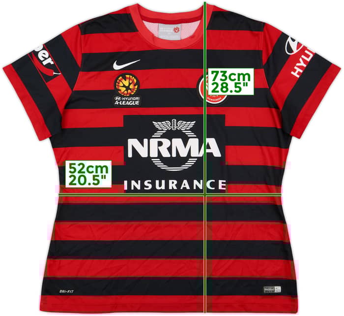 2014-15 Western Sydney Wanderers Home Shirt - 9/10 - (Women's XXL)
